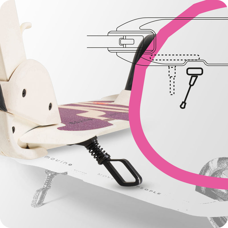 Hidden kickstand that stays out of the way.