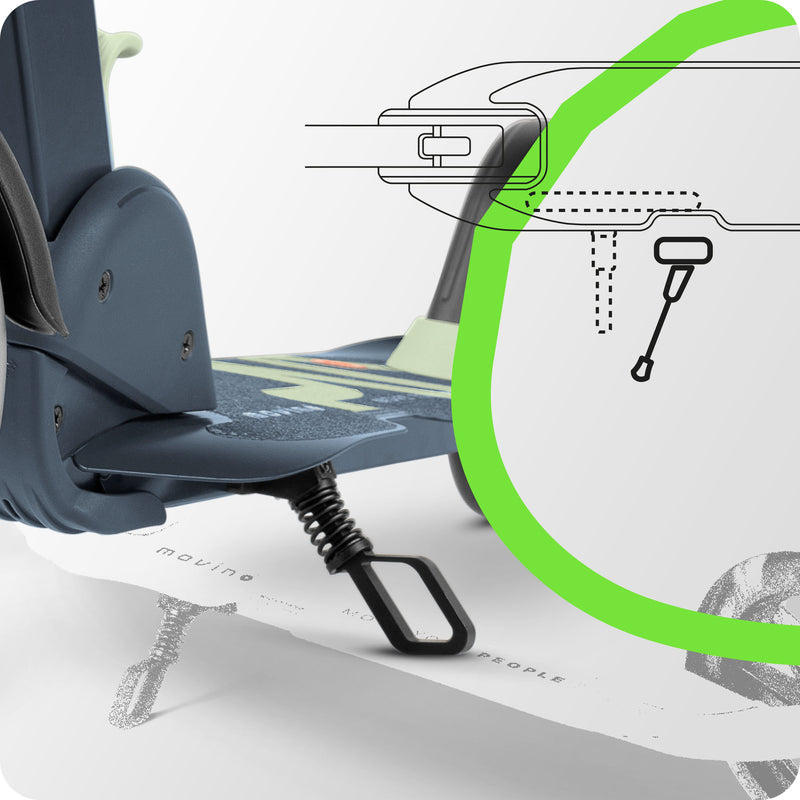 Hidden kickstand that stays out of the way.