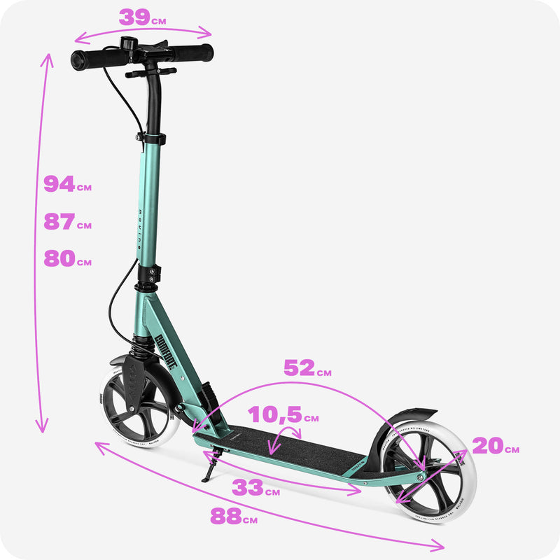 Check scooter dimensions.