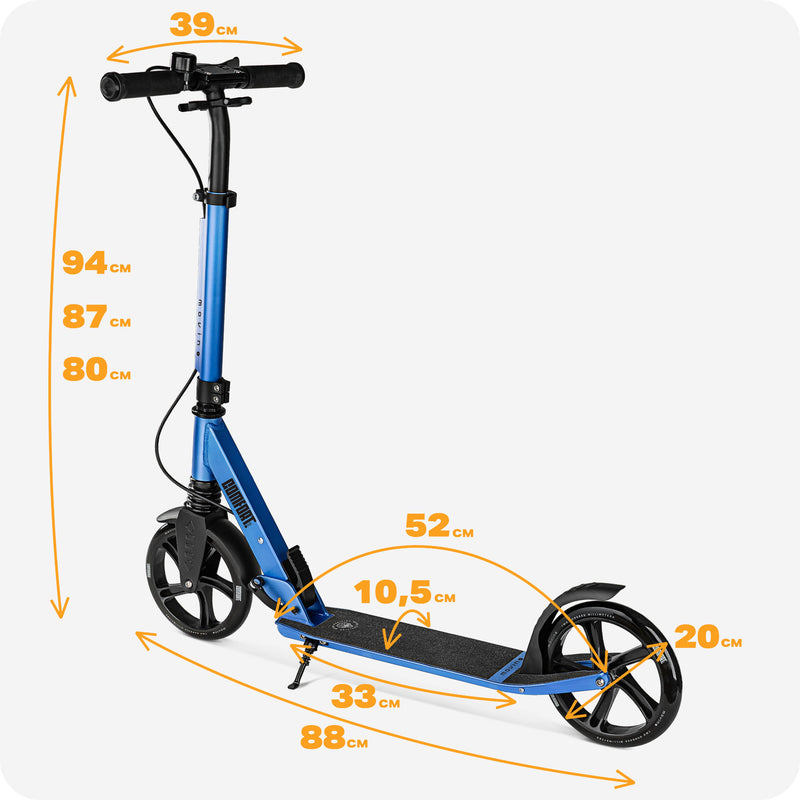 Check scooter dimensions.