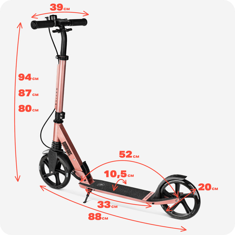 Check scooter dimensions.